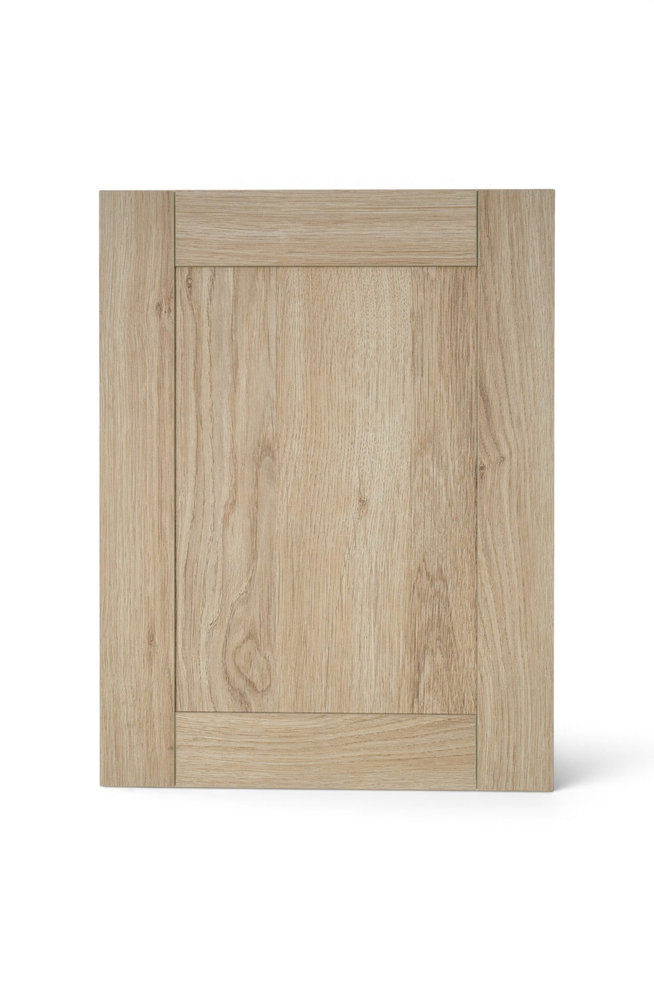 Ancho Shaker door, 2 in (50 mm) frame, in H3311ST28 Bleached Cuneo Oak