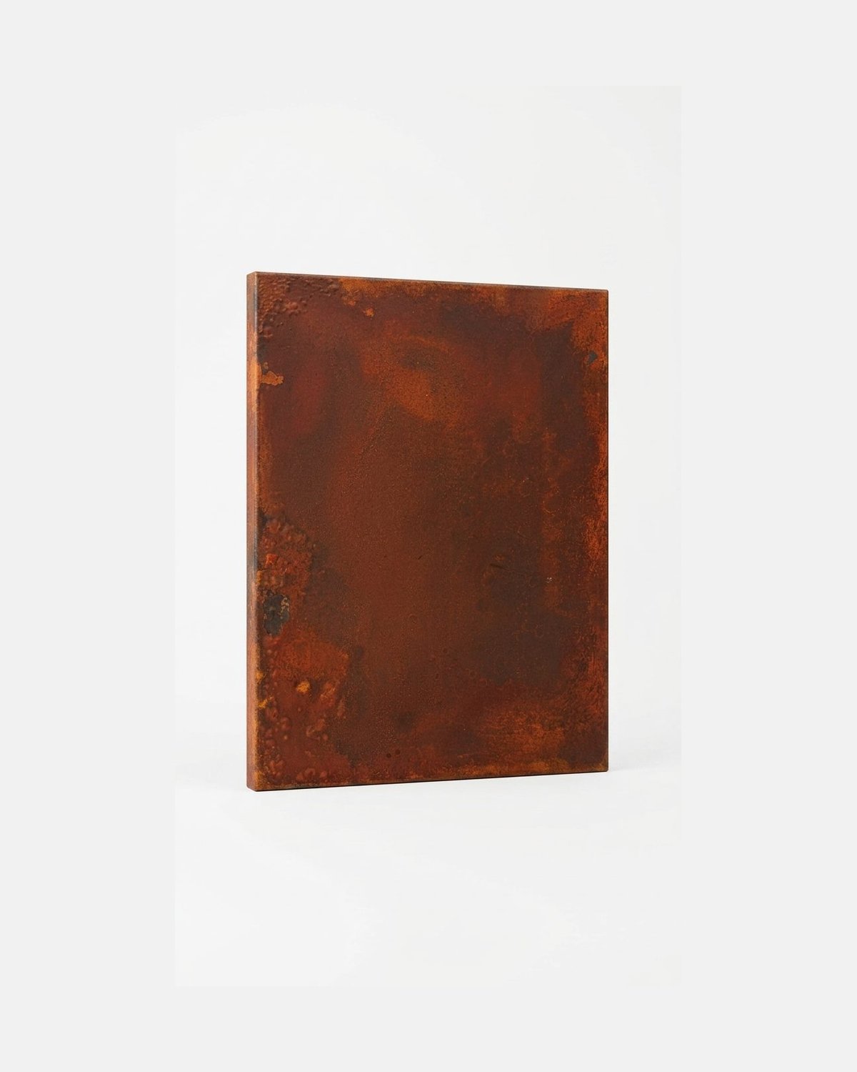 Real rusted iron cabinet front